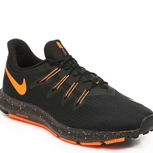 nike quest orange and black